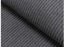 Bündchen Uni - Heavy Rib Rippe dunkelgrau